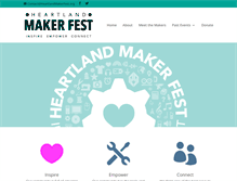 Tablet Screenshot of heartlandmakerfest.org